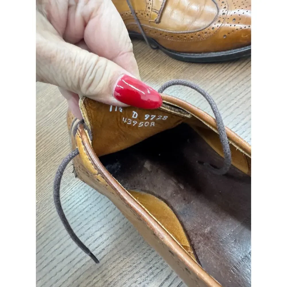Allen Edmonds Madison Park Wingtip Brogue Derby Shoes Men's Sz 11.5D (SH300THRIF